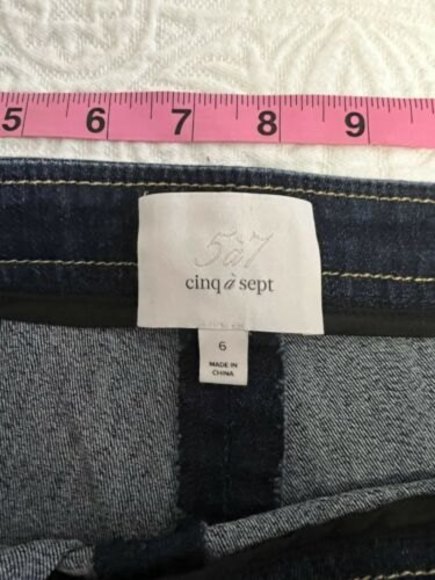 cinq a sept bell botton jeans - Picture 3 of 6